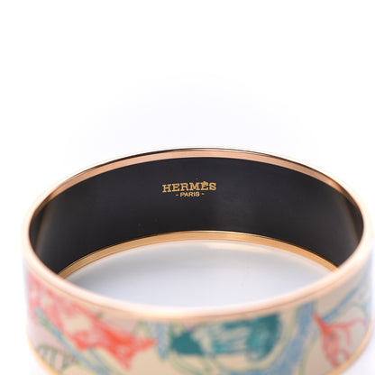 Hermes Enamel Printed Tree of Song Wide Bracelet 70 Graffitis Craft 5 of 6