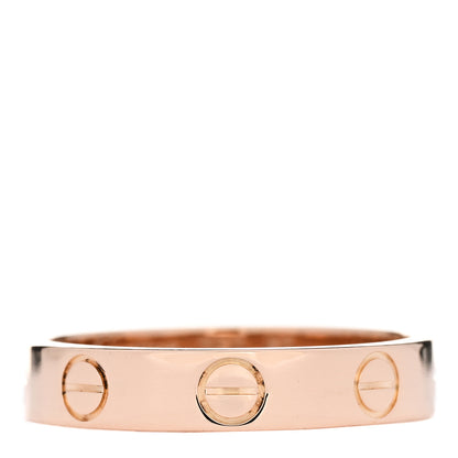 Cartier 18K Pink Gold 3.5mm LOVE Wedding Band Ring 50 5.25 1 of 4