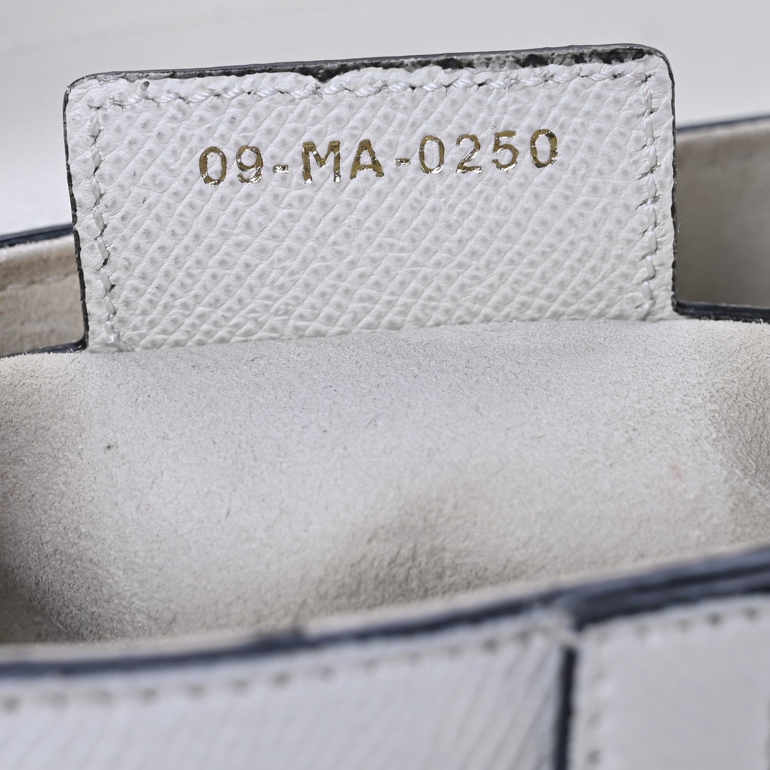 Christian Dior Grained Calfskin Saddle Bag White 7 of 13