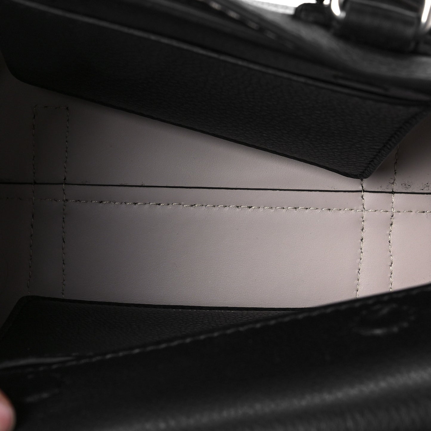 Grainy Calfskin Triple Stud Mini Belt Bag Black Tan