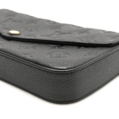 Louis Vuitton Empreinte Pochette Felicie Chain Wallet Black 10 of 10