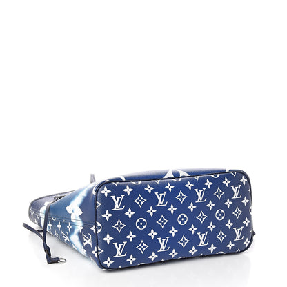 Louis Vuitton Monogram Escale Neverfull MM Blue 4 of 11