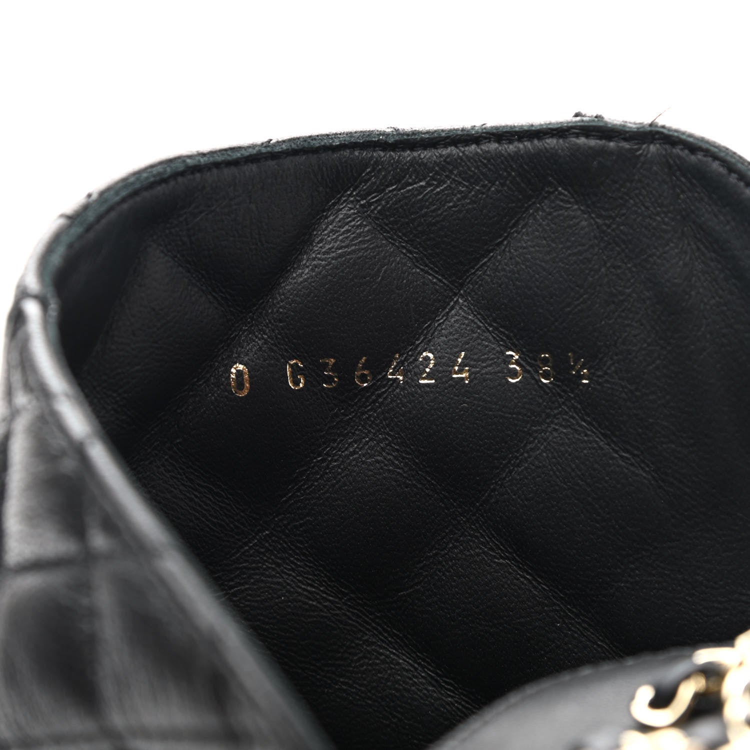 Chanel Shiny Lambskin Quilted Lace Up Combat Boots 38.5 Black 8 of 8