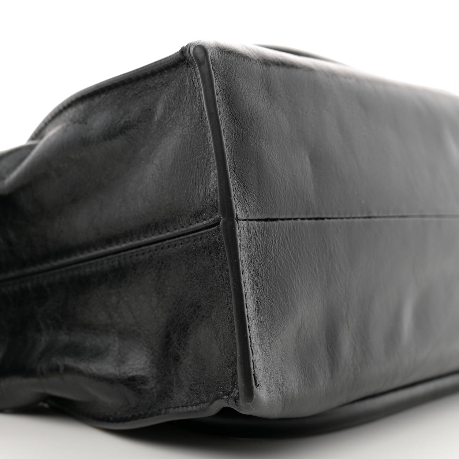 Chloe Natural Shiny Calfskin Small Paraty 24 Bag Black 9 of 10