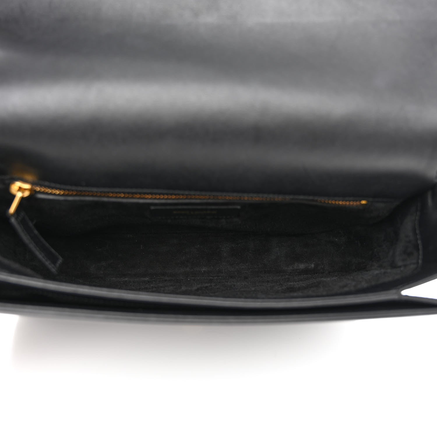 Saint Laurent Smooth Calfskin Medium Classic Monogram Universite Bag Black 5 of 12