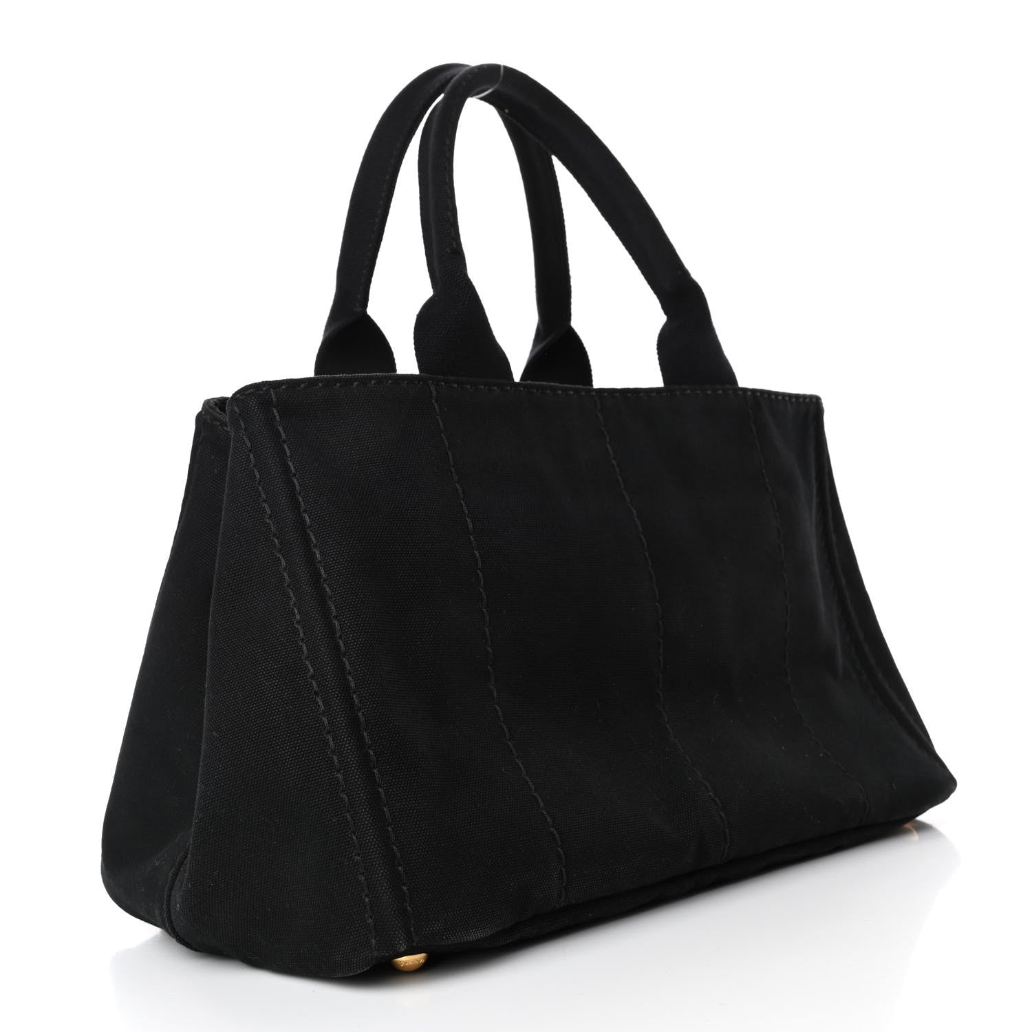 Prada Canapa Small Logo Tote Black 2 of 4