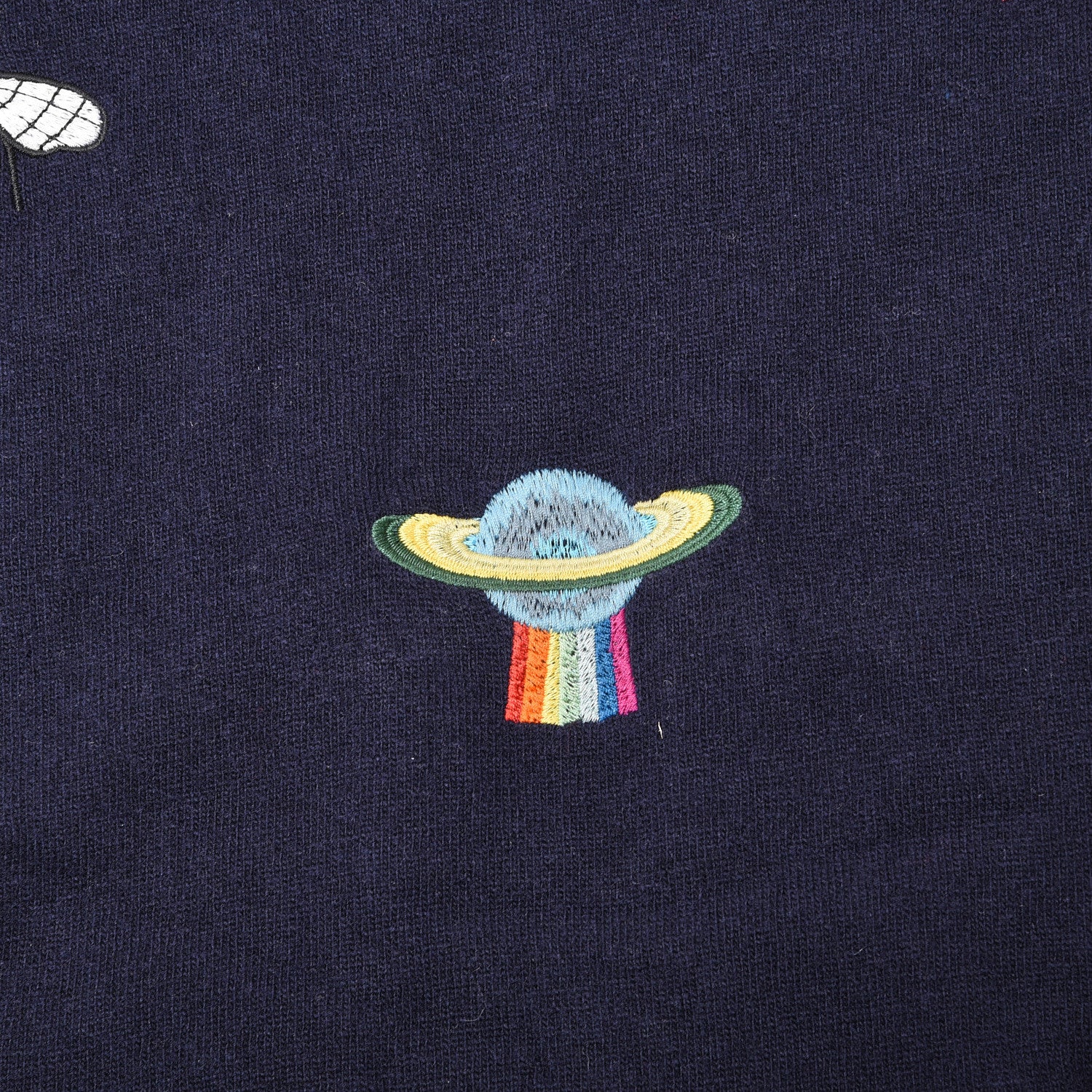 Gucci Wool Embroidered New Mix Scarf Midnight Blue 3 of 7