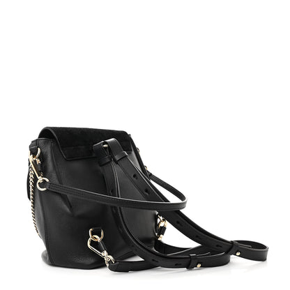 Chloe Suede Calfskin Small Faye Backpack Black 2 of 11