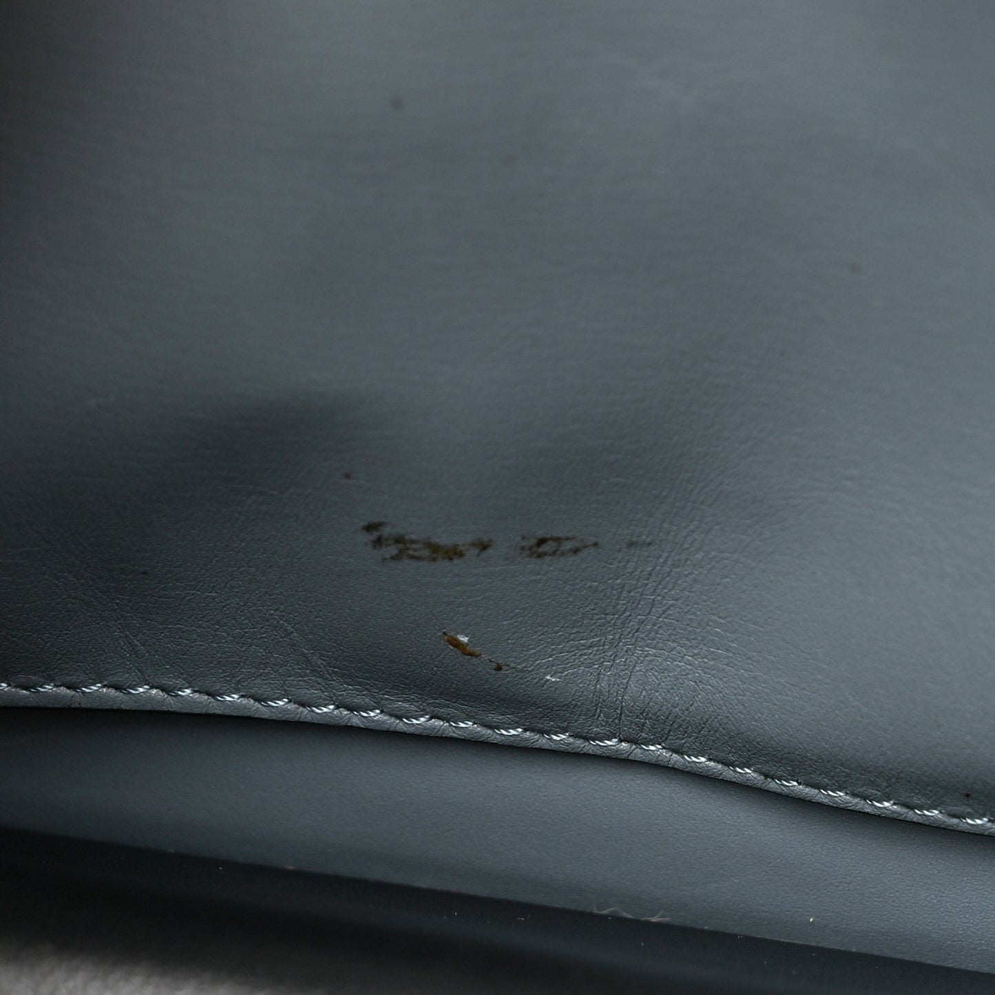 Calfskin Small Barcelona Shoulder Bag Stone Blue