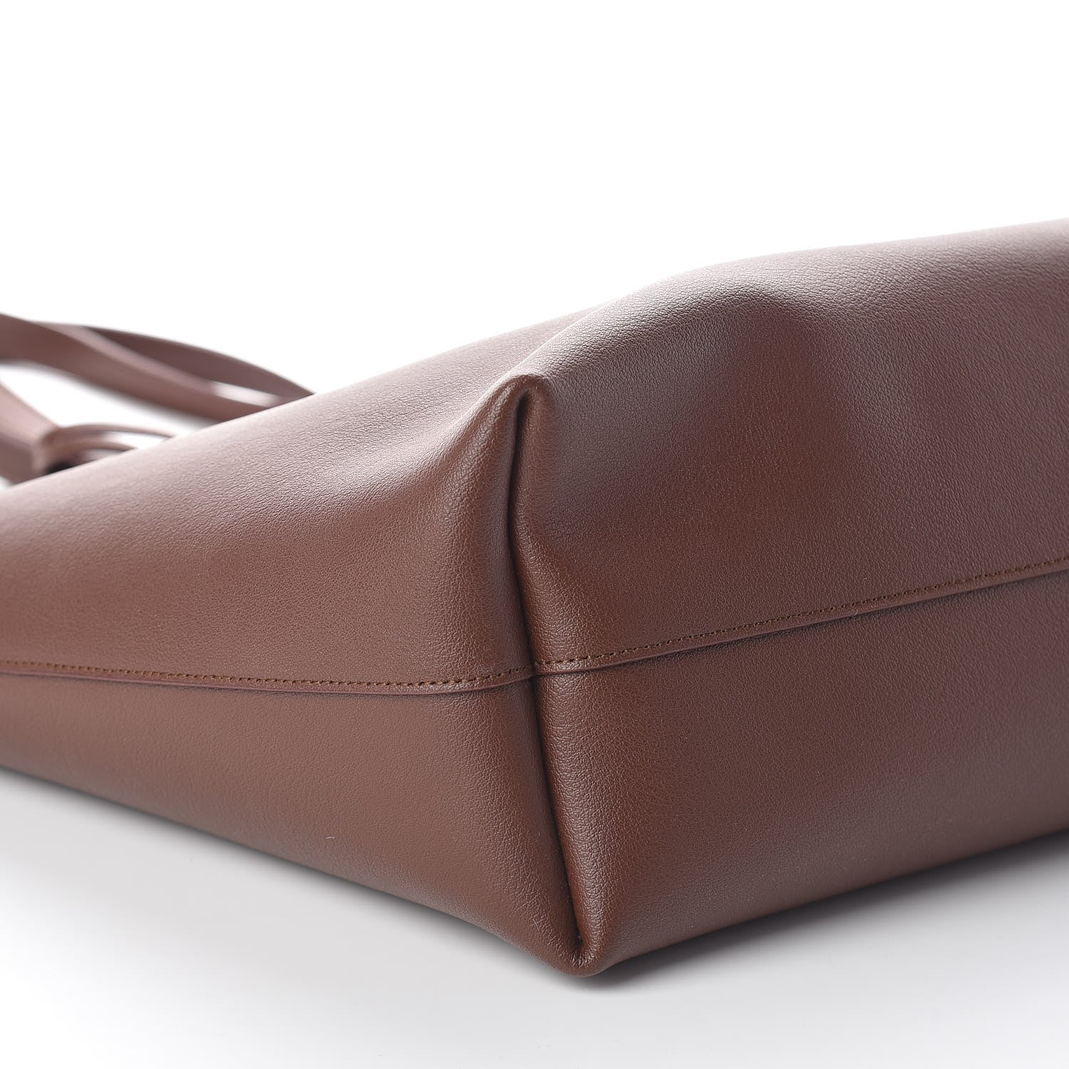 Saint Laurent Calfskin Large Shopping Tote Old Brandy 9 of 10