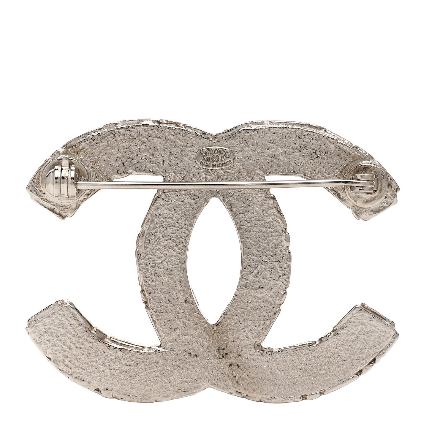 Crystal CC Brooch Silver