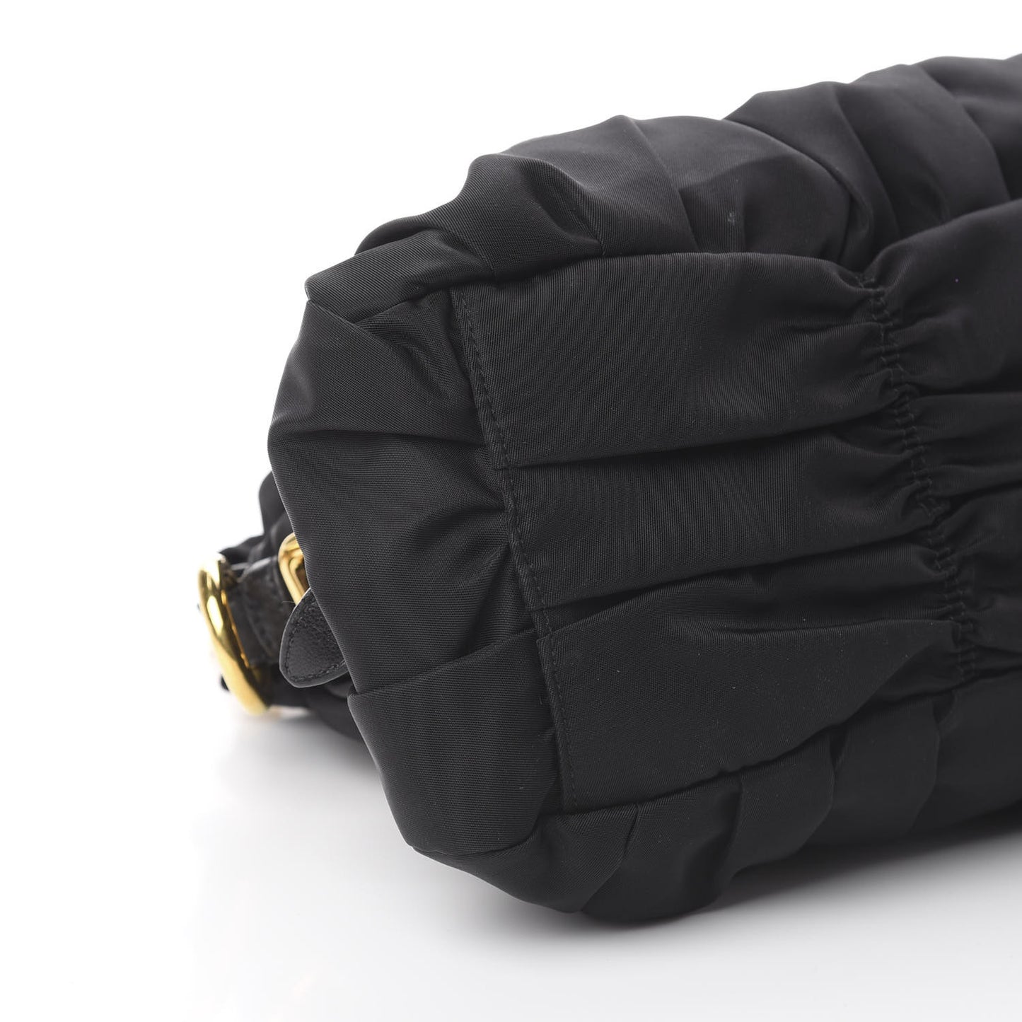 Tessuto Nylon Nappa Gaufre Bag Black