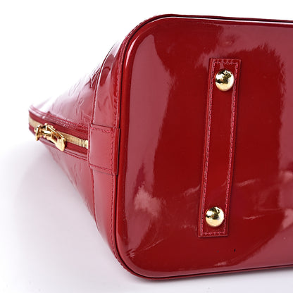 Louis Vuitton Vernis Alma MM Pomme D'Amour 8 of 14