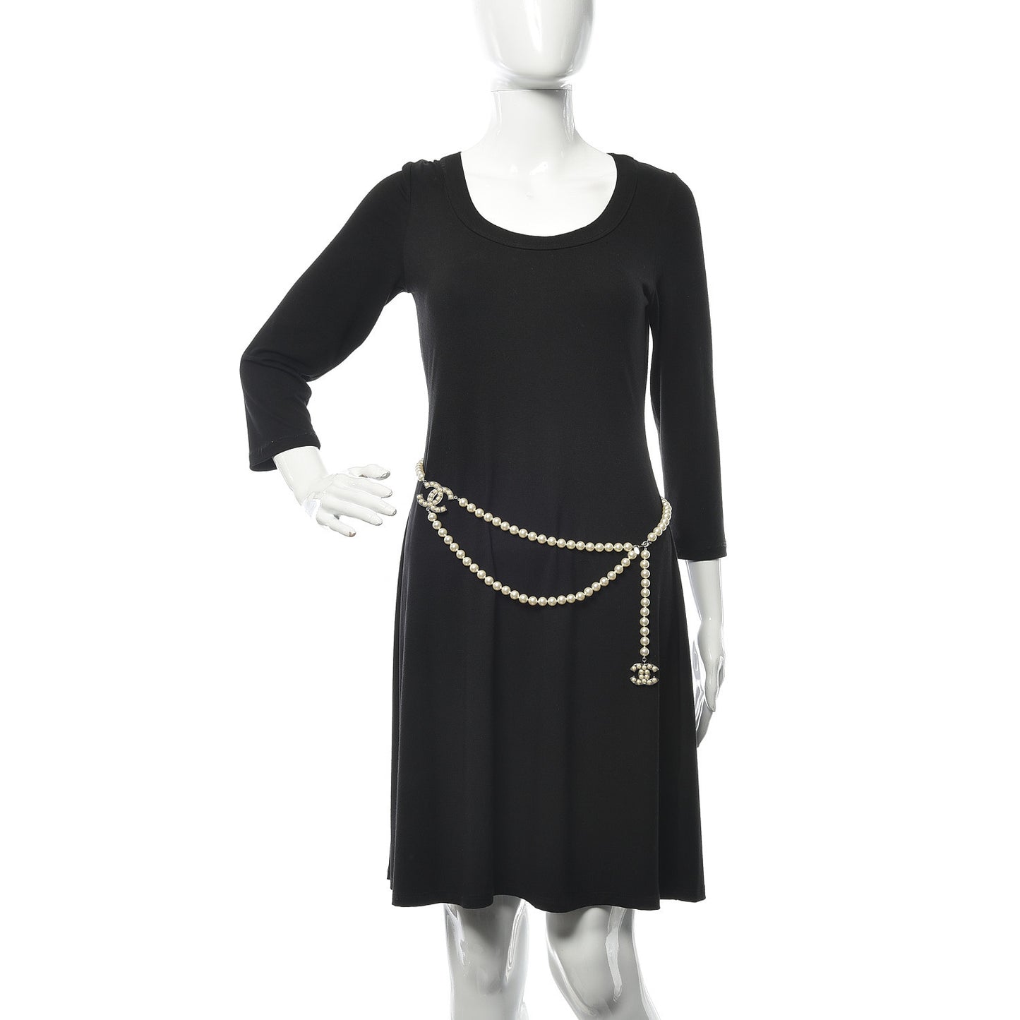 Pearl CC Double Strand Belt Gold