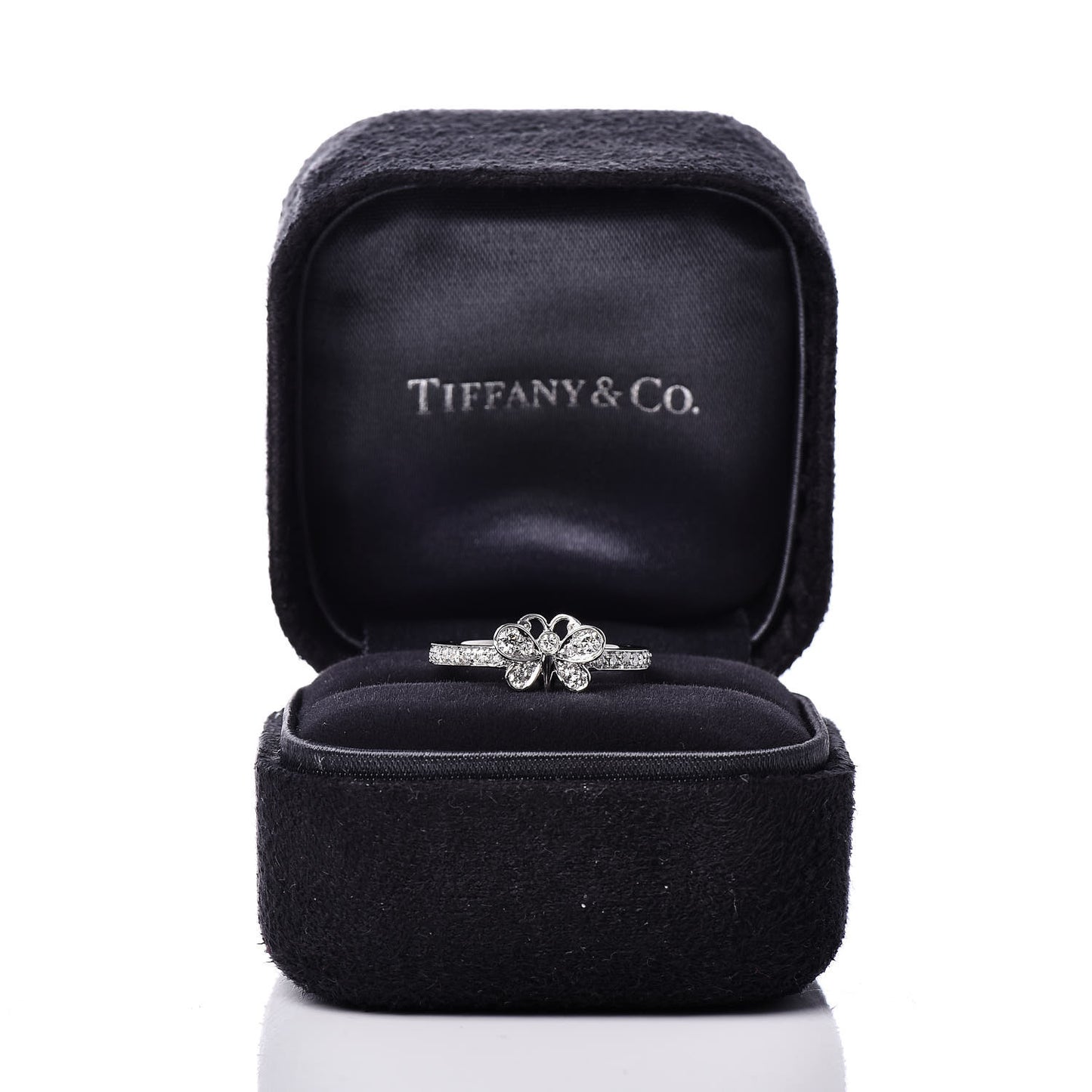 Platinum Diamond Enchant Butterfly Ring 49 4.75