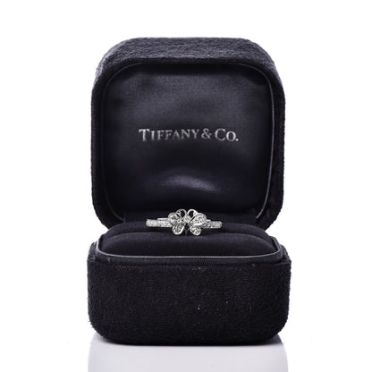 Tiffany Platinum Diamond Enchant Butterfly Ring 49 4.75 7 of 7