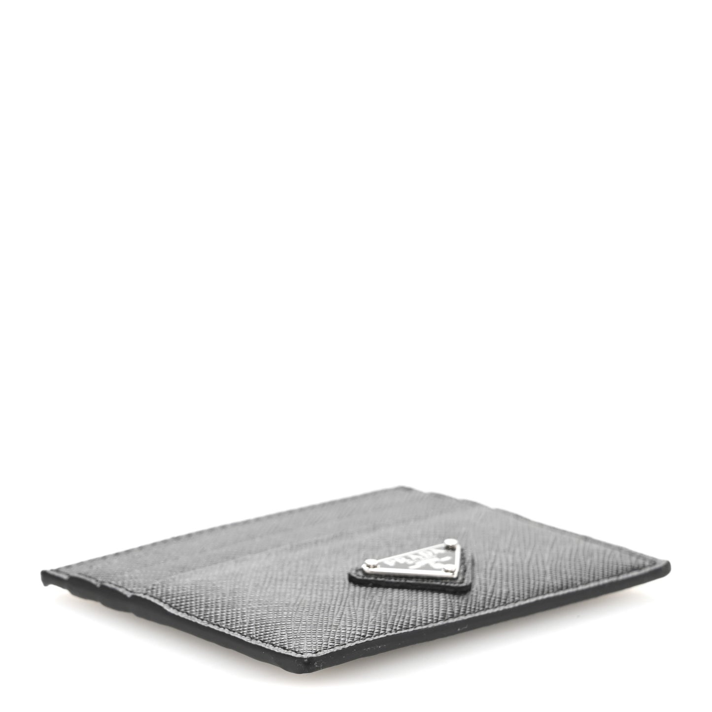 Saffiano Triangle Card Case Black