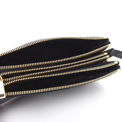 Celine Sequin Small Trio Crossbody Bag Black 5 of 10