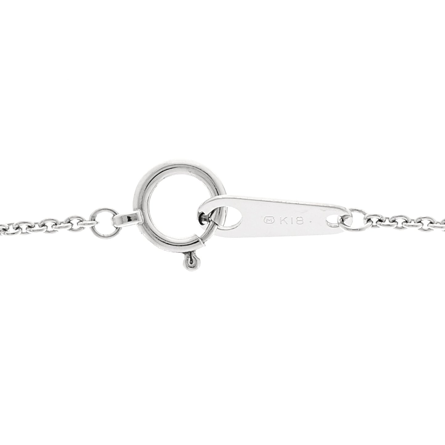18K White Gold Diamond Black South Sea Pearl 8-9mm Drop Pendant Necklace