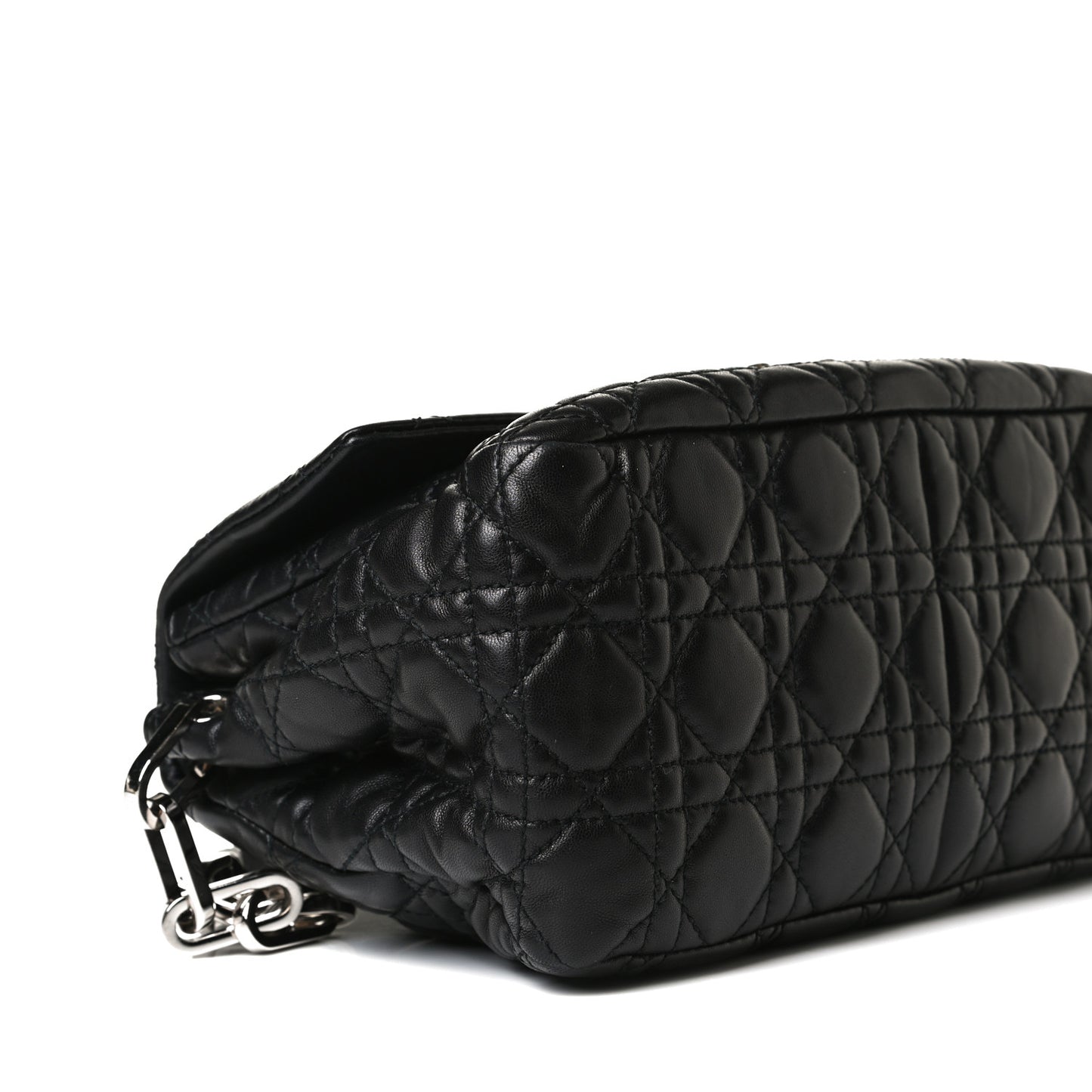 Lambskin Cannage New Lock Flap Black