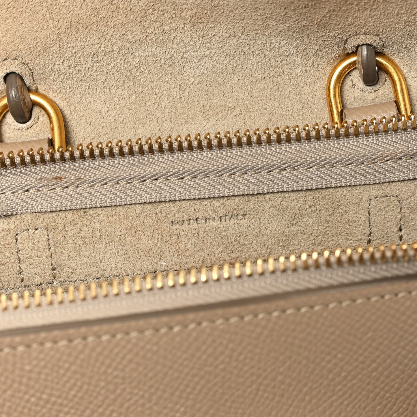 Grained Calfskin Pico Belt Bag Light Taupe
