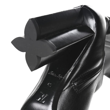 Louis Vuitton Calfskin Silhouette High Boots 40 Black 7 of 10