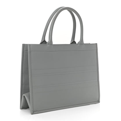 Christian Dior Calfskin Embossed Medium Book Tote Grey 3 of 11