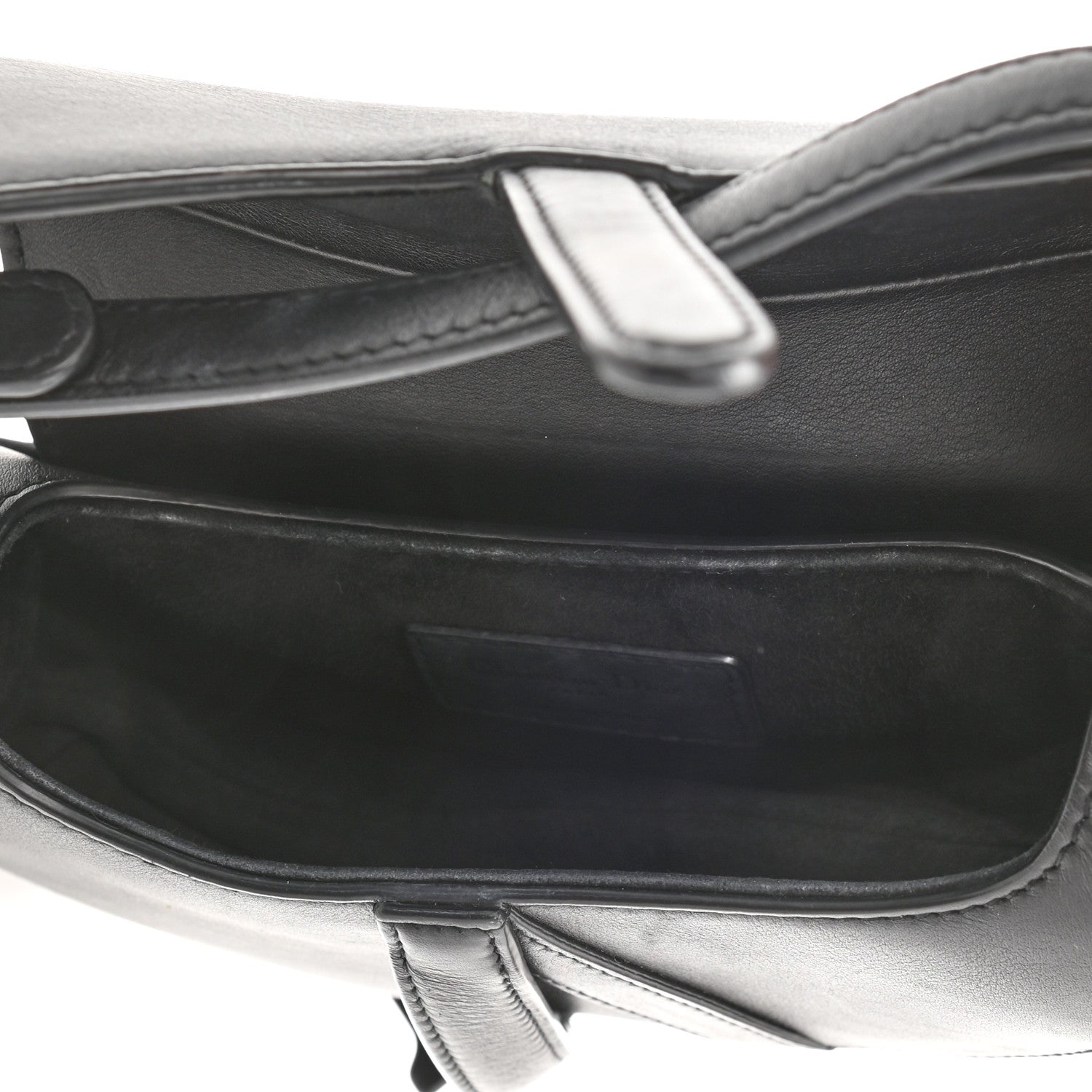 Christian Dior Ultra Matte Calfskin Mini Saddle Bag Black 5 of 9
