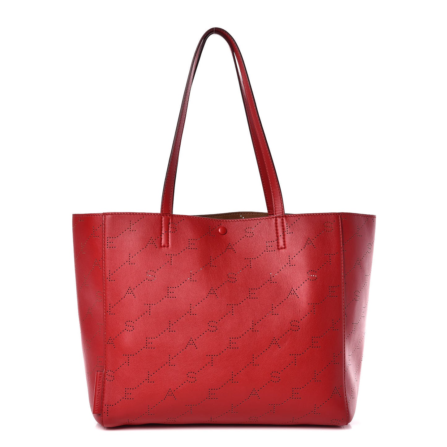 Eco Alter Nappa Perforated Logo Tote Red