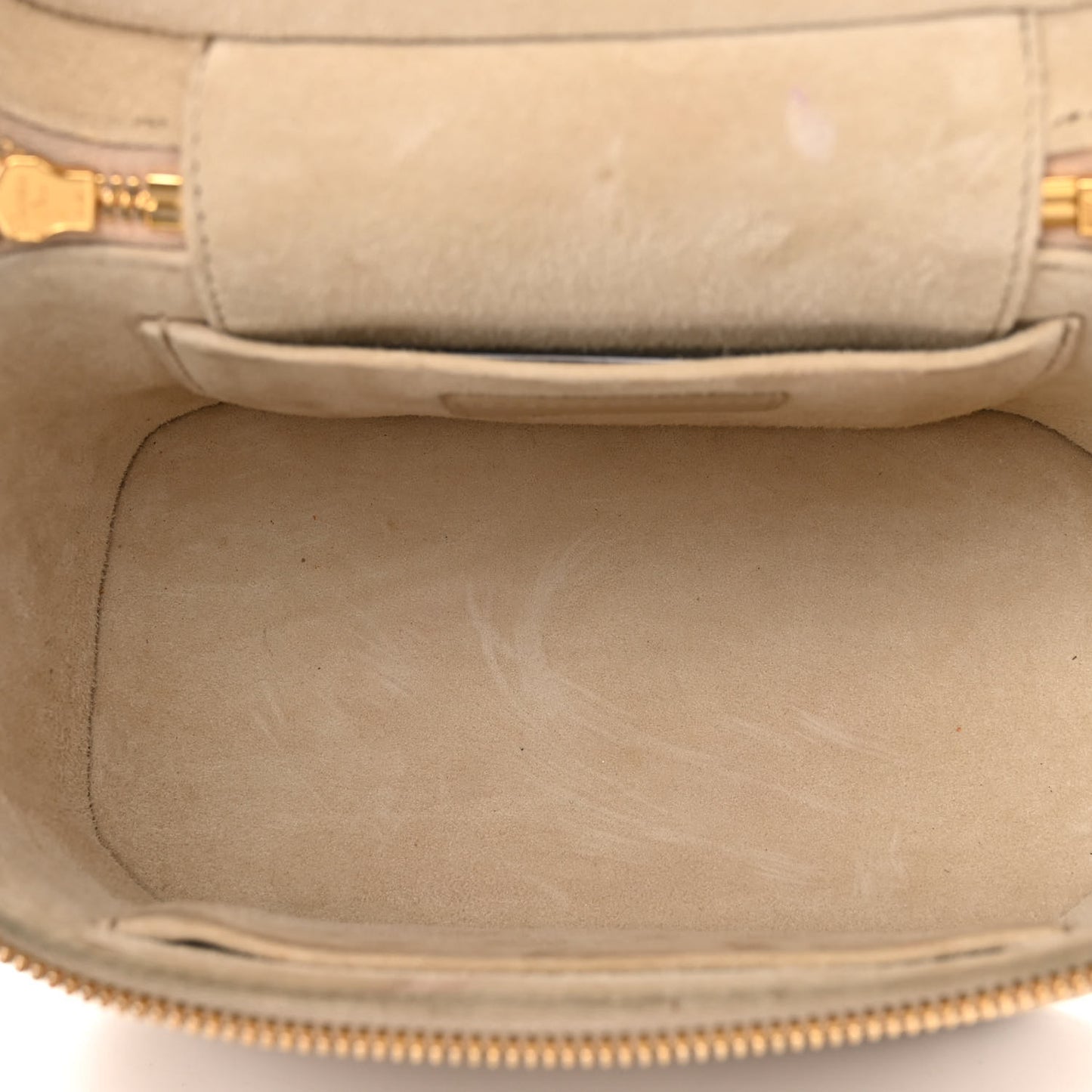 Lambskin Cannage Small Diortravel Vanity Case Light Beige