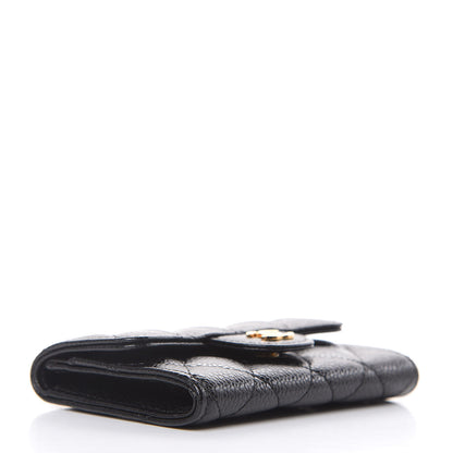 Chanel Caviar Quilted Flap Card Holder Black 4 of 9