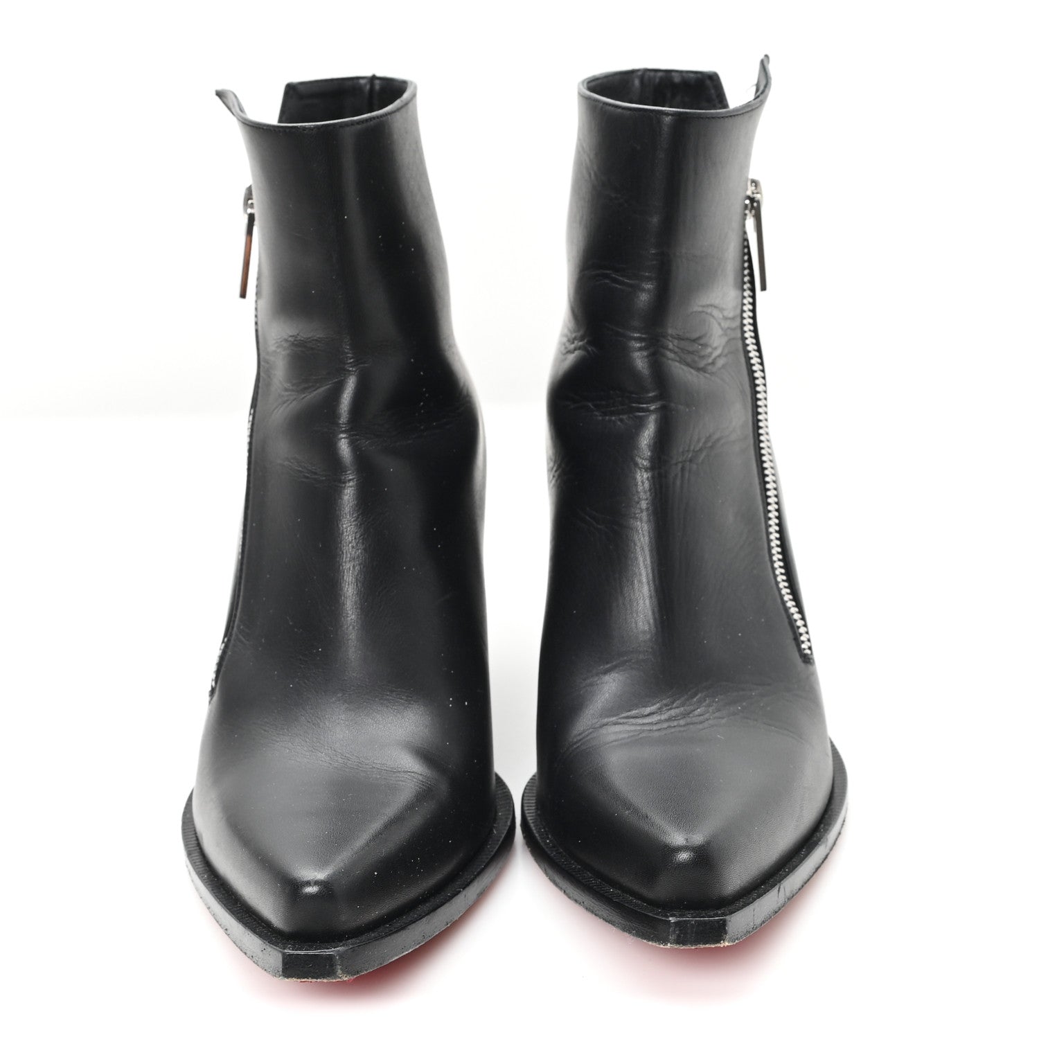 Christian Louboutin Calfskin Santiazip 65 Ankle Bootie 38.5 Black 3 of 9