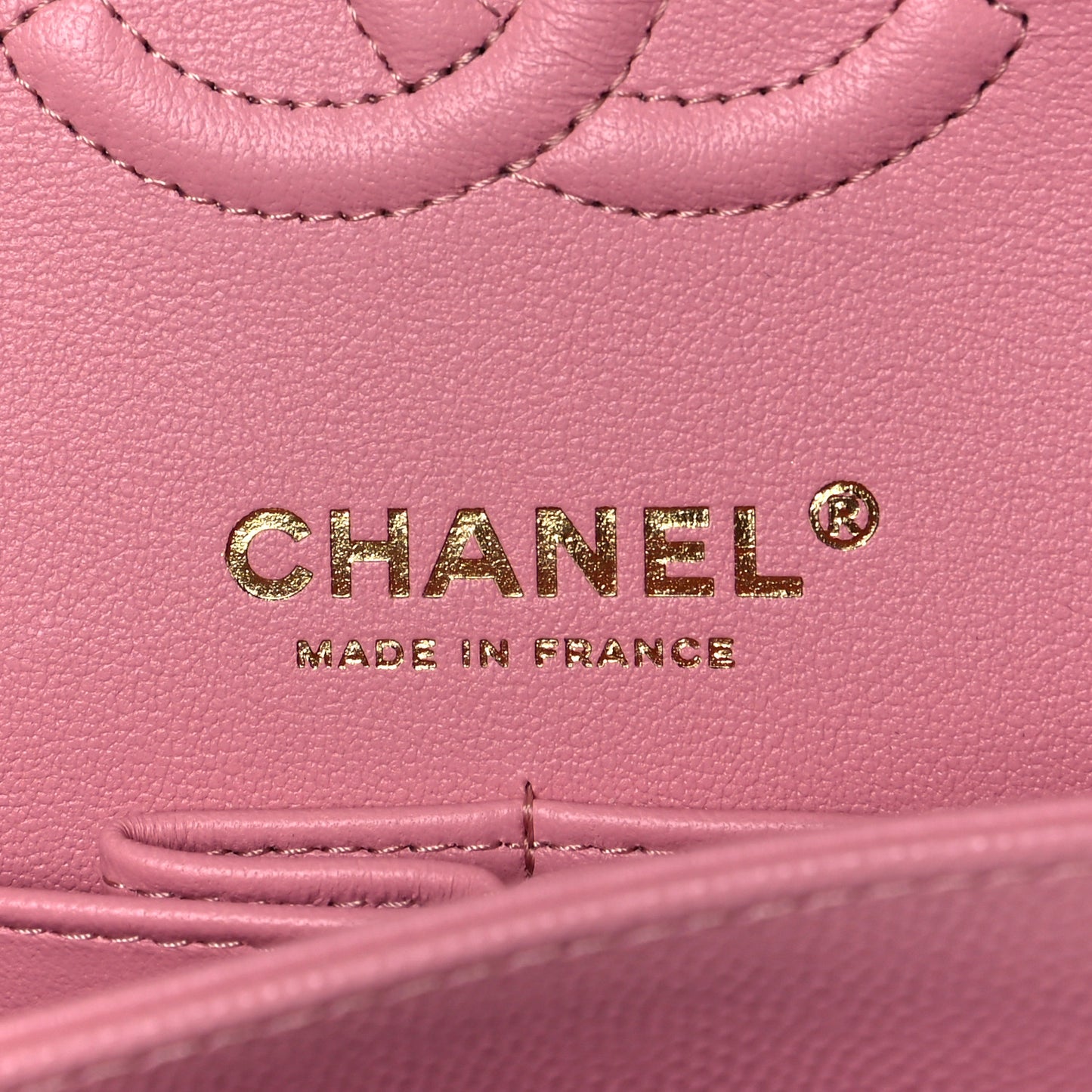 Caviar Quilted Small Double Flap Pink