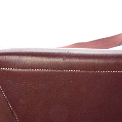 Celine Natural Calfskin Sangle Bucket Bag Burgundy 10 of 22