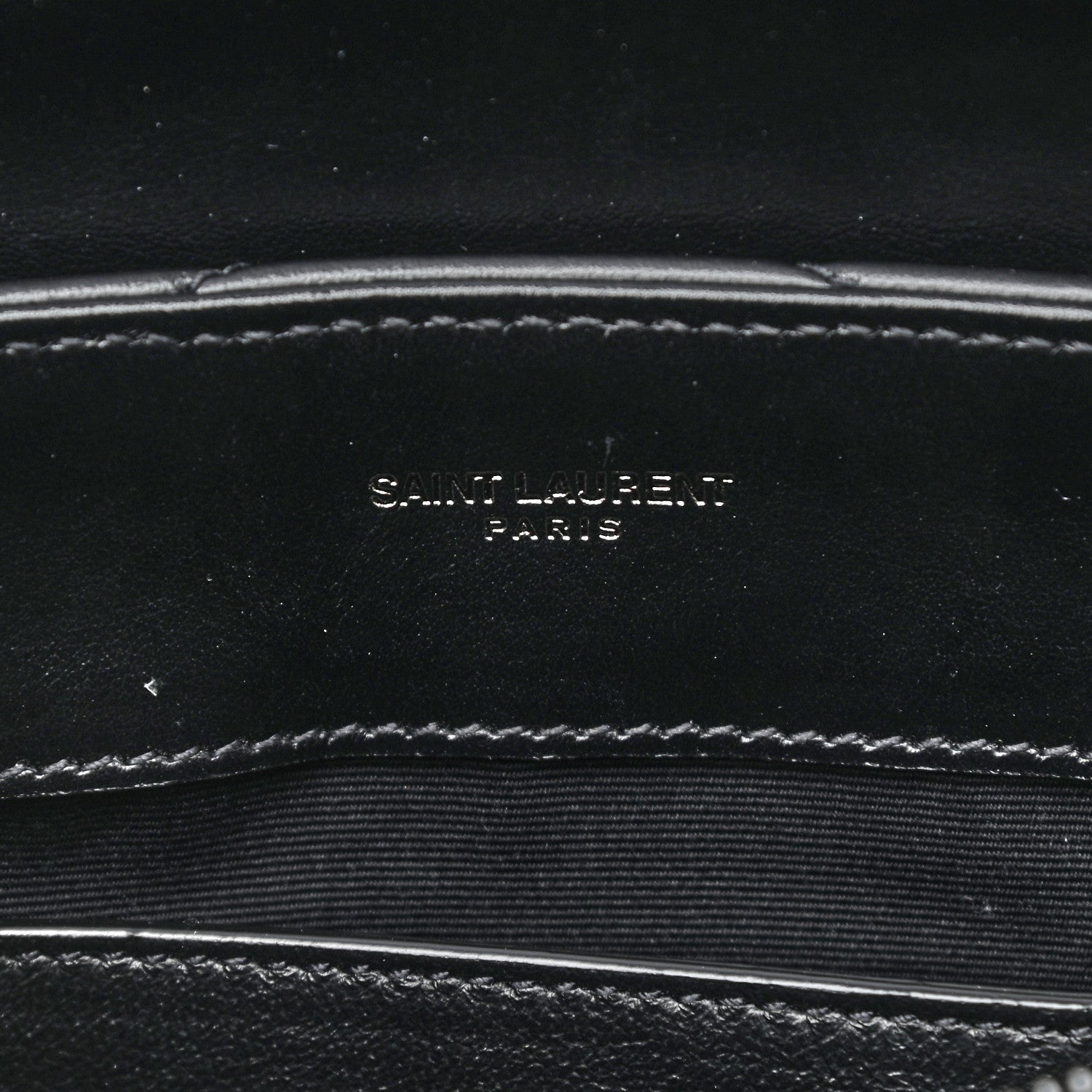 Saint Laurent Calfskin Y Quilted Monogram Small Loulou Chain Satchel Black 6 of 10