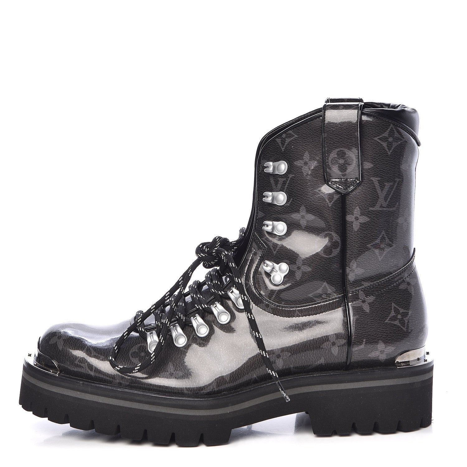 Louis Vuitton Monogram Eclipse Glaze Mens Outland Ankle Boots 8 1 of 8