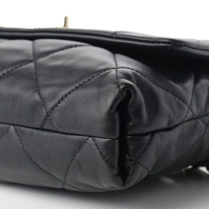 Chanel Lambskin Quilted On The Shoulder Flap Black 9 of 10