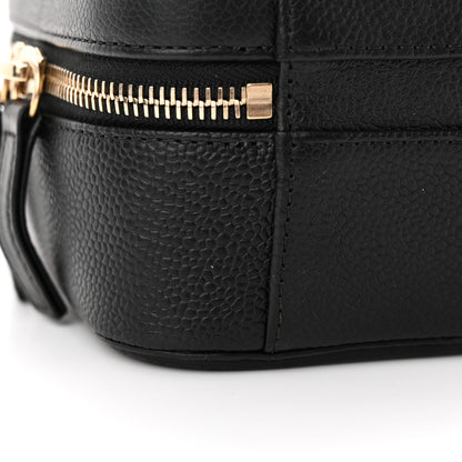 Chanel Caviar Quilted Medium CC Filigree Vanity Case Black 12 of 15