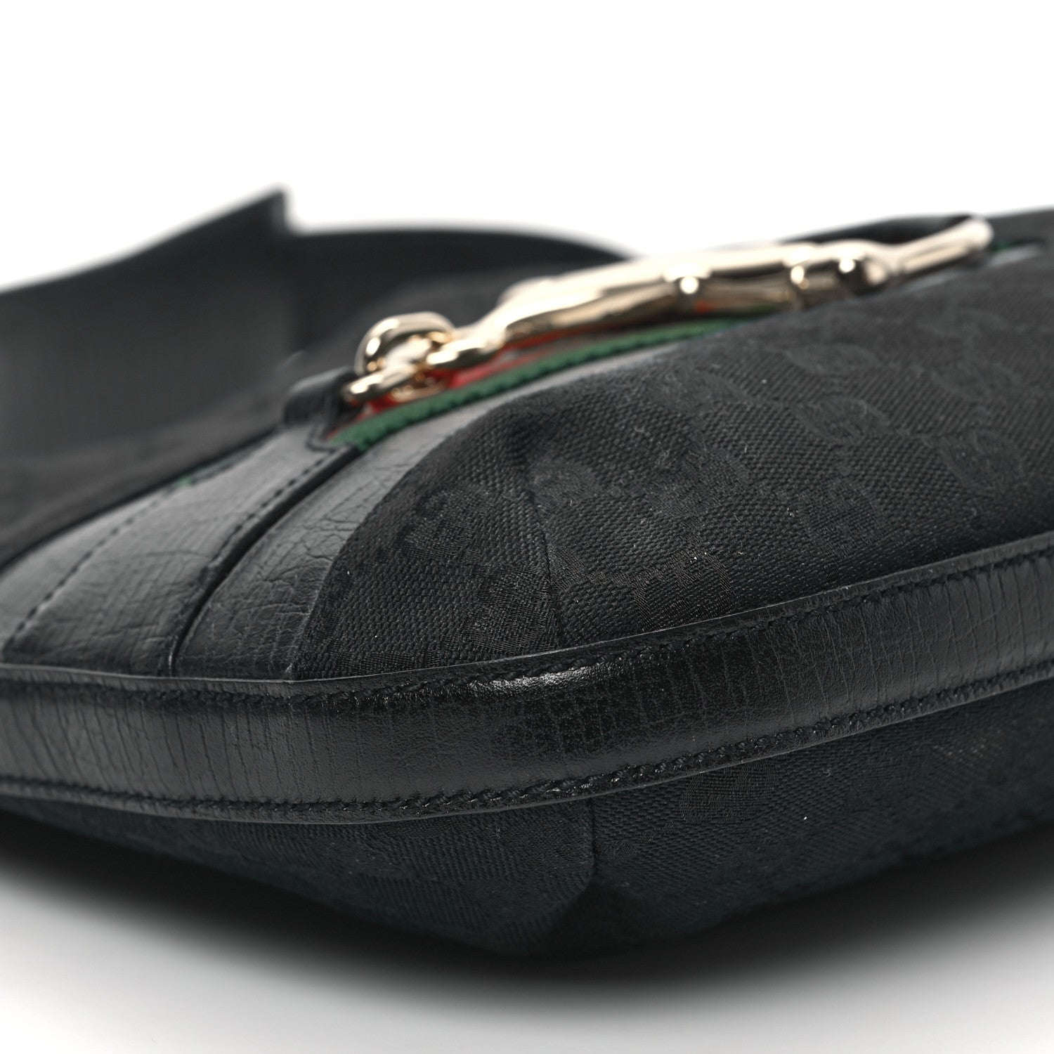 Gucci Monogram Web Hasler Hobo Black 9 of 10