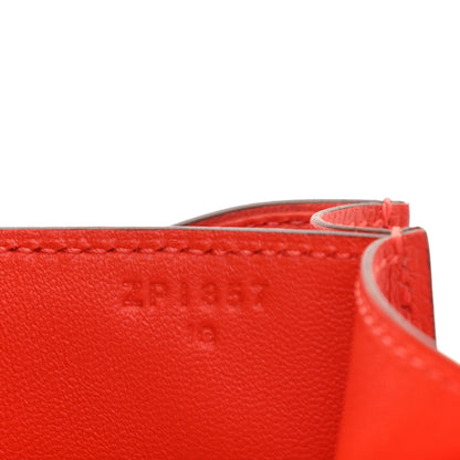 Hermes Evercolor Shiny Alligator Constance 18 Capucine Sanguine 7 of 11
