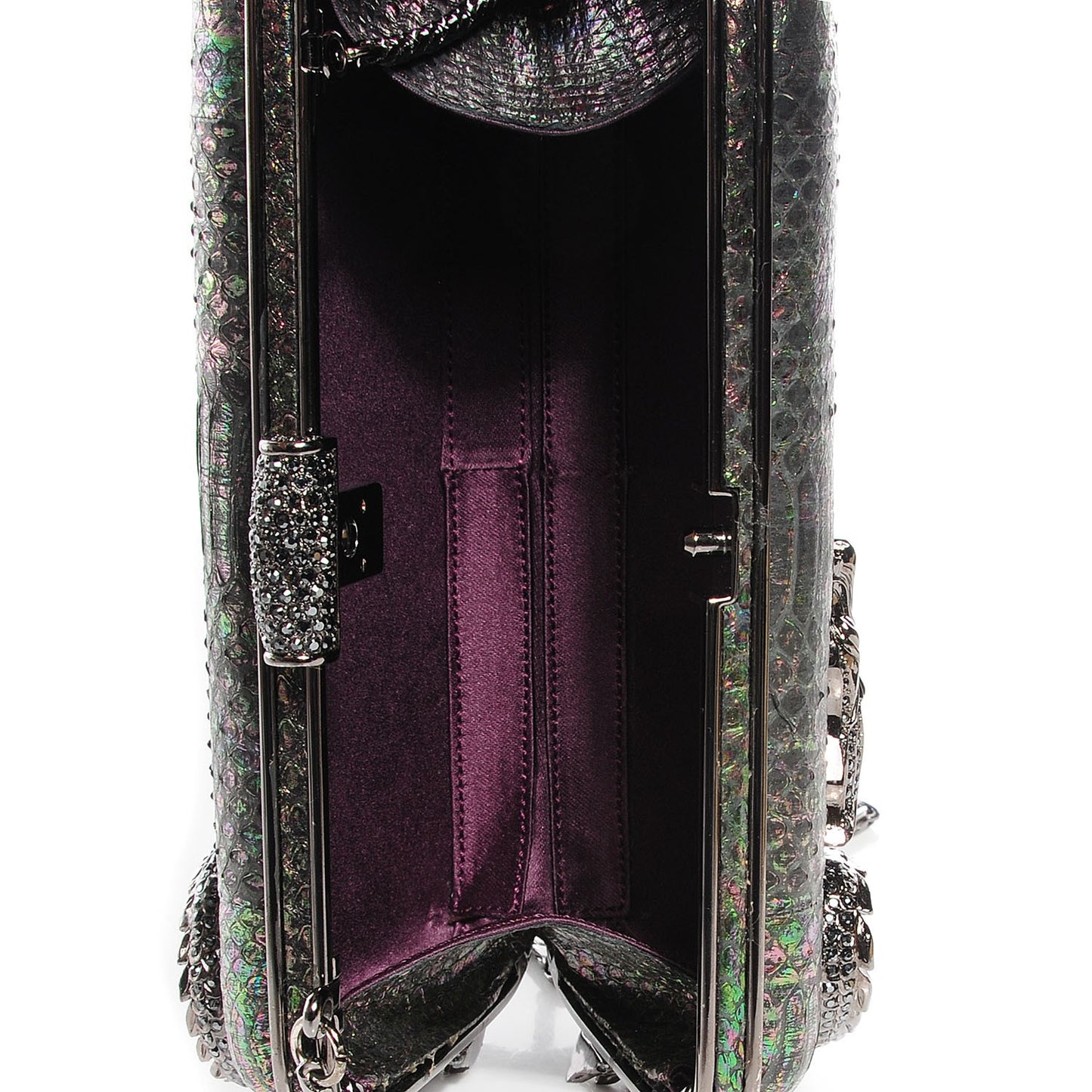 Python Crystal Dragon Minaudière Evening Clutch