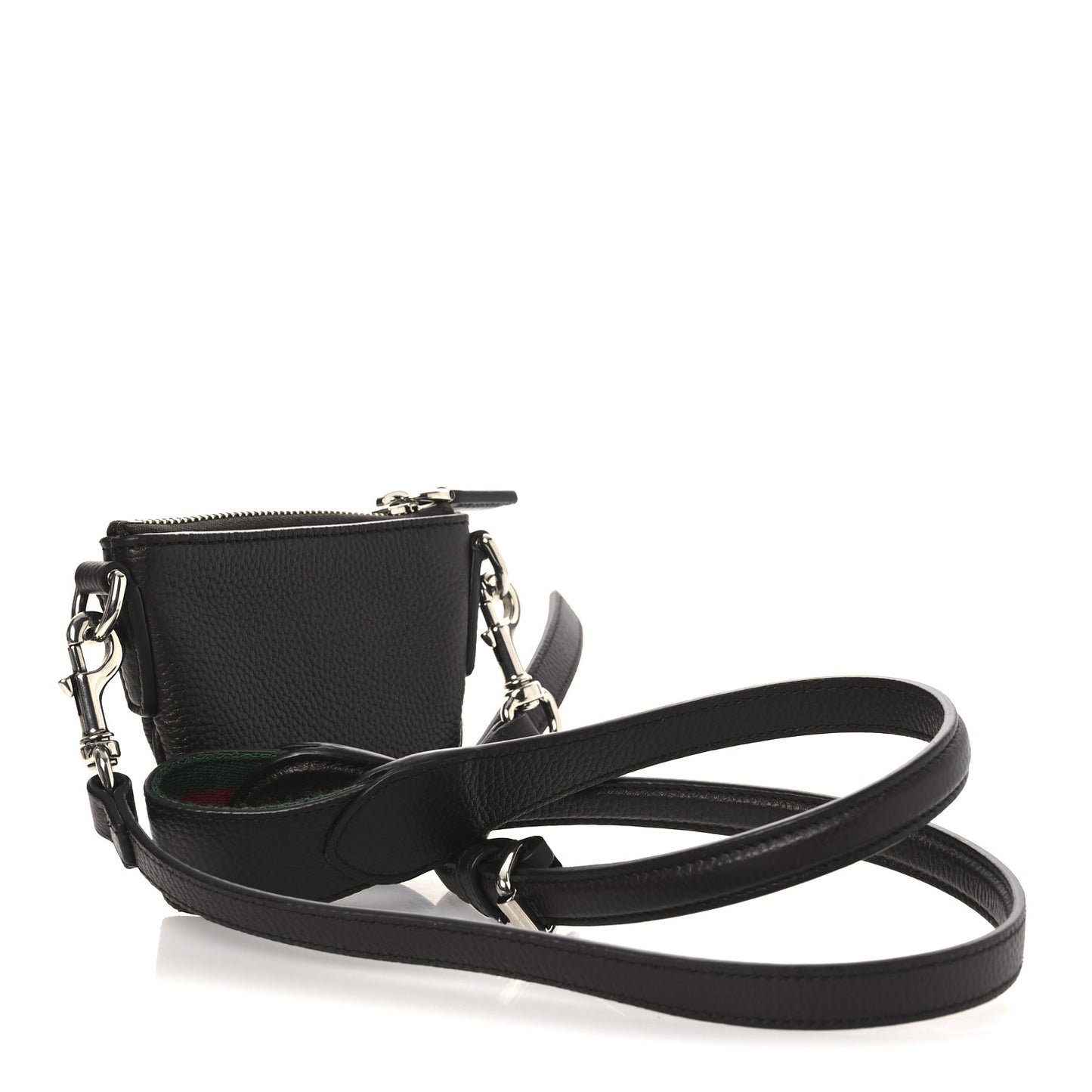 Pebbled Calfskin Mini B Shoudler Bag Brown