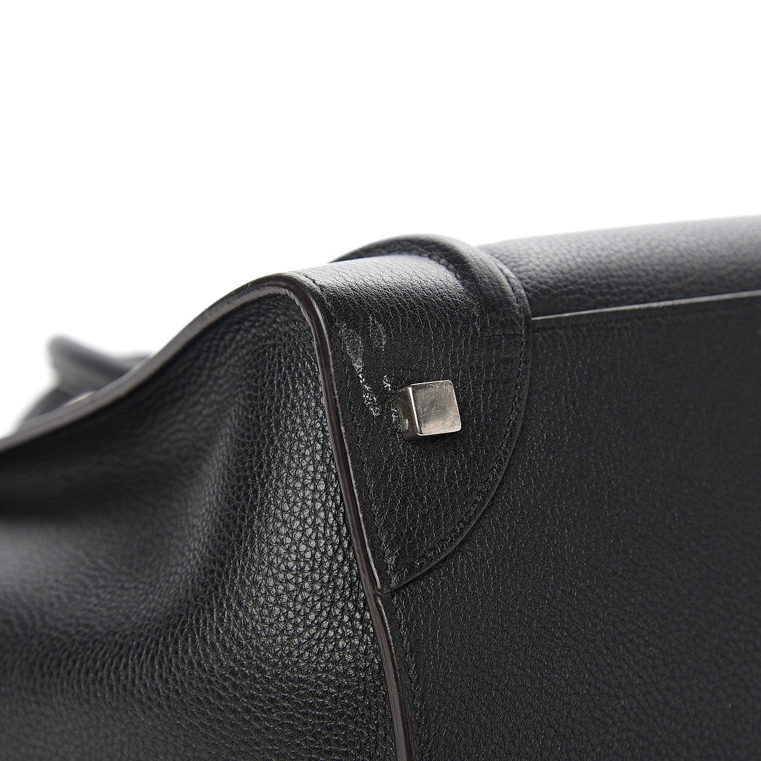Celine Drummed Calfskin Mini Luggage Black 10 of 11