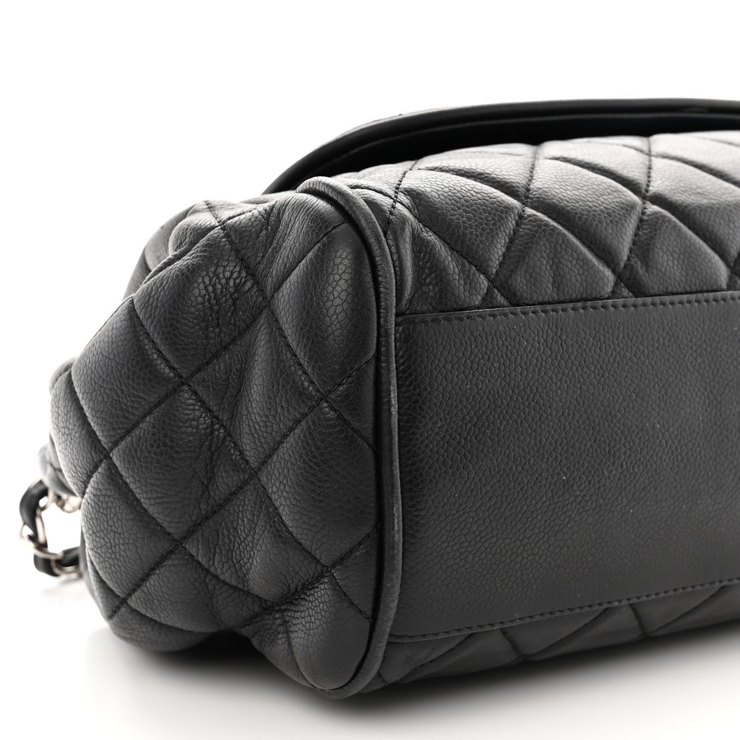 Caviar Quilted Timeless Accordion Flap Black