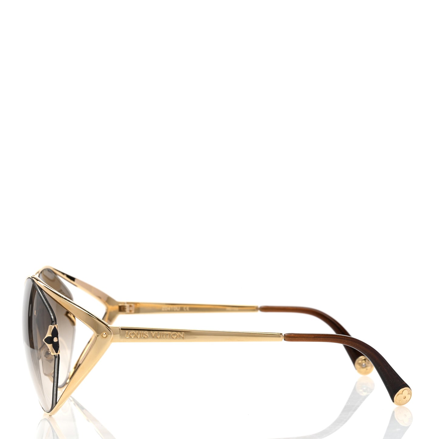 Metal Laurel Sunglasses Z0410U Brown Glitter