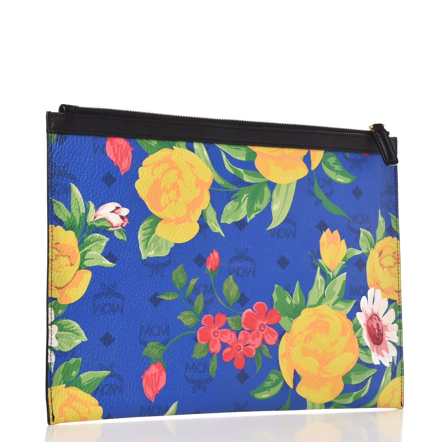 MCM Visetos Flower Print Pouch Multicolor 3 of 7