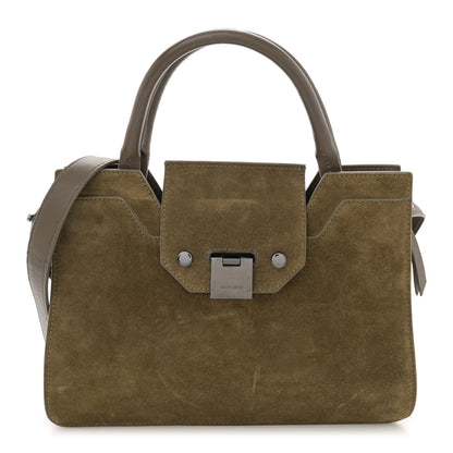 Jimmy Choo Suede Rebel Tote Brown 1 of 11