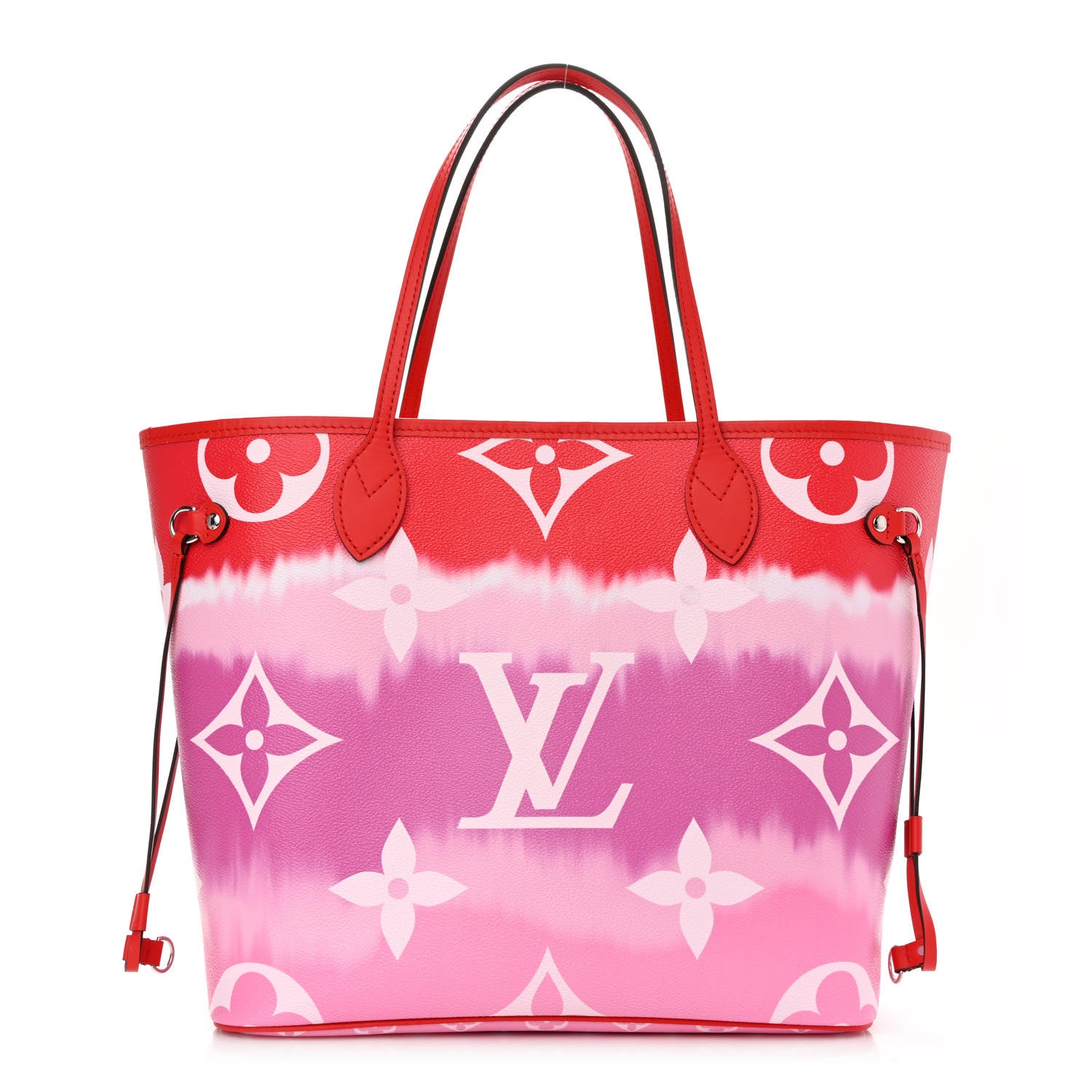 Louis Vuitton Monogram Escale Neverfull MM Rouge 3 of 12