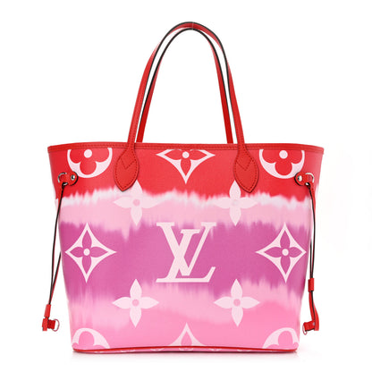 Louis Vuitton Monogram Escale Neverfull MM Rouge 3 of 12