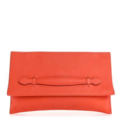Hermes Evercolor Pliplat Clutch Orange Poppy 1 of 9